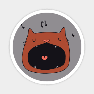 Singing cat Magnet